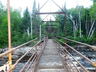 Bridge over Baptism River above High Falls